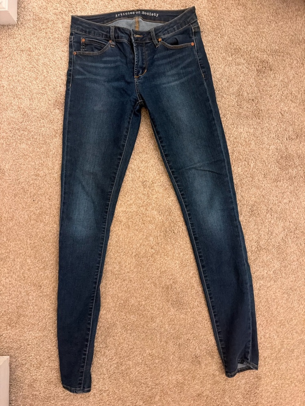 Articles Of Society Dark Blue Skinny Jeans